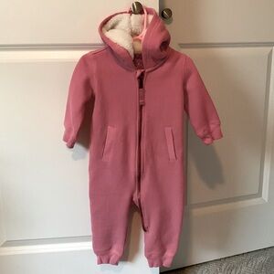 Primary baby teddy zip romper